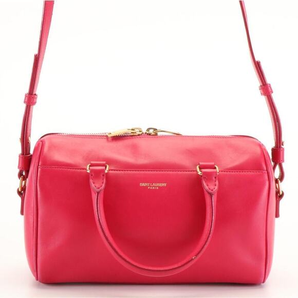 Saint Laurent Classic Baby Duffel in Fuchsia Pink Leather - Picture 1 of 13